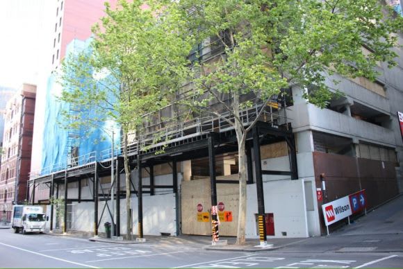 Demolition of the existing car park along Flinders Lane has commenced. Photo courtesy of Ryan Seychell Collins Street West set for significant change