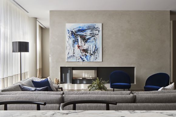 The interiors employ a neutral palette. Image: Supplied Dean Pask discusses The Millswyn
