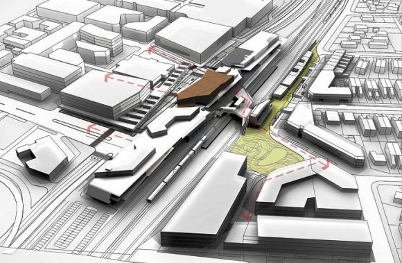 Boradmeadows: integration with a station's surrounds is key. Image courtesy Hayball Sarah Buckeridge on integrated rail investment
