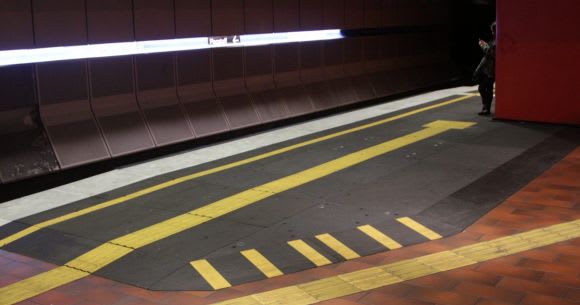 Raised platform for wheelchairs at Melbourne Central. Image © Marcus Wong Melbourne's first 'High Capacity Metro Line'