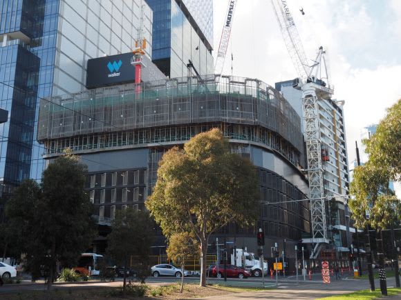 The final tower at Collins Square is making up for lost time. Image: Redden Docklands construction update June 2017 (with 3D)