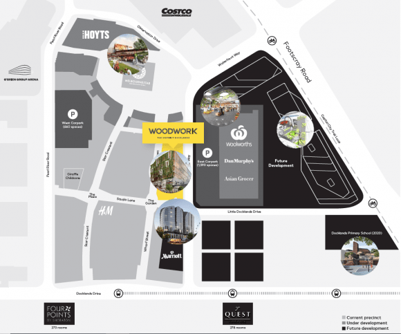 The District Docklands Master Plan. Original Image: AsheMorgan Docklands Development Update July 2018
