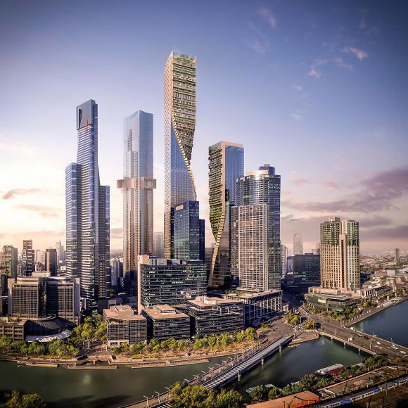 The Green Spine in-situ on the Southbank skyline. Image: UN Studio UN Studio's Ben van Berkel discusses the Green Spine