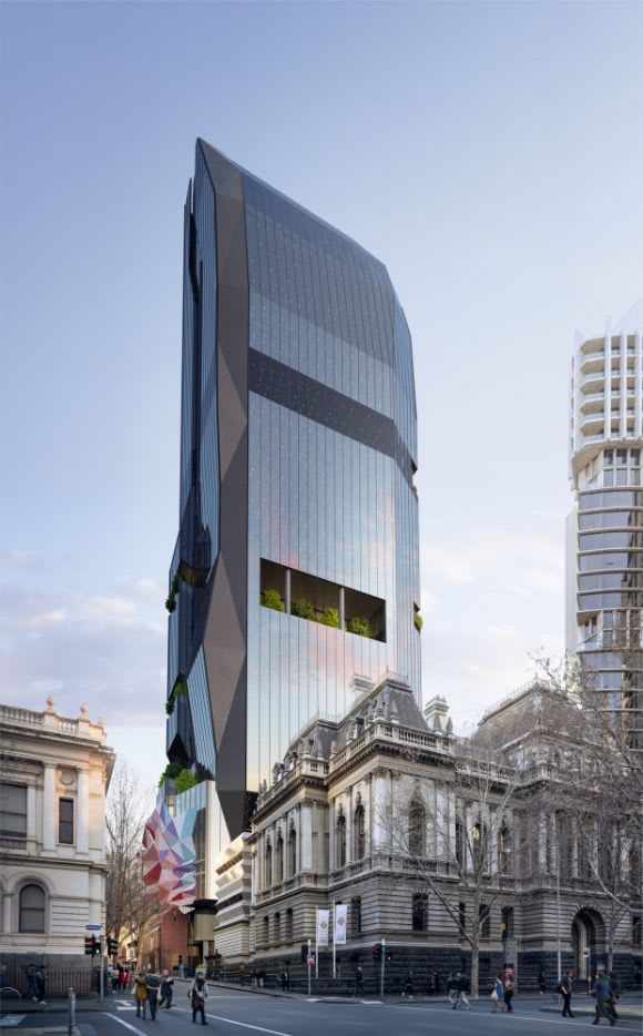 VU Tower will enliven the north-west corner of Melbourne's CBD. Image: ISPT Probuild appointed for 0m Victoria University Tower
