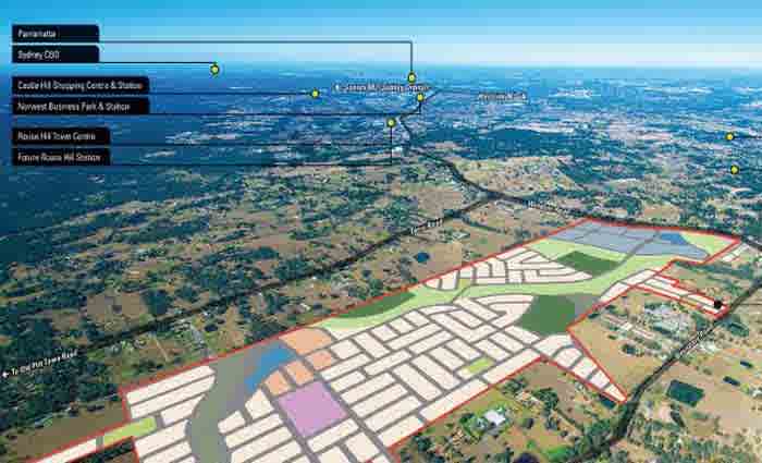 Land lots worth $1.3 billion in Sydney's Box Hill released to home buyers