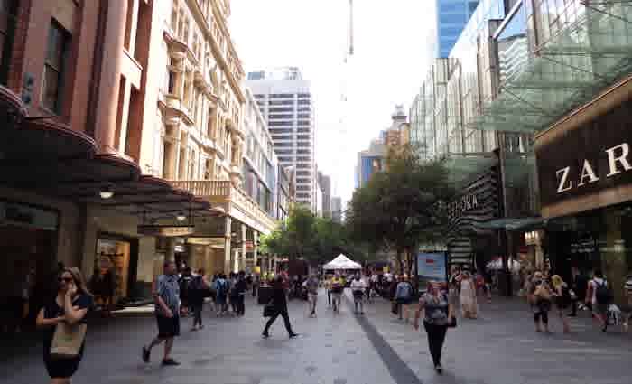Sydney's Pitt Street Mall the seventh most expensive shopping strip in the world