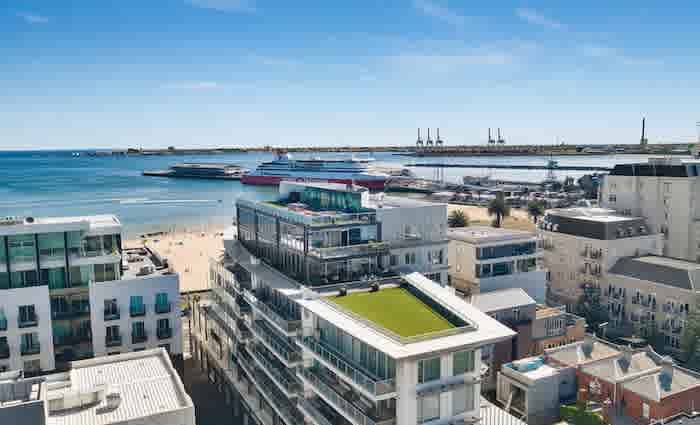 Beachfront Port Melbourne trophy apartment listed