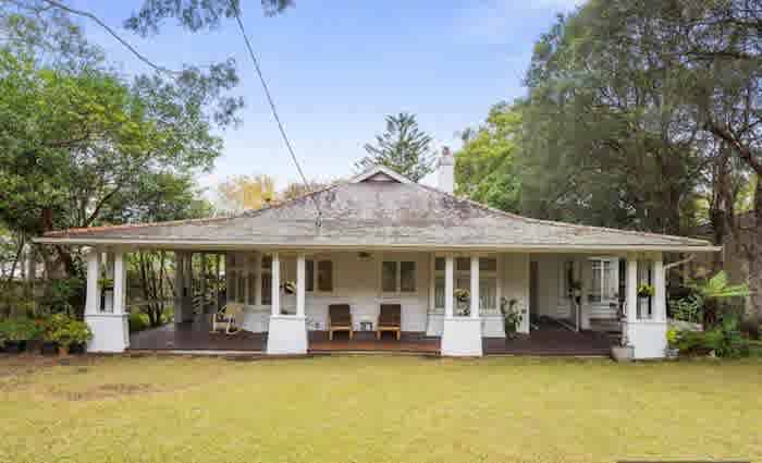 Wahroonga home of the late Francis James passed in