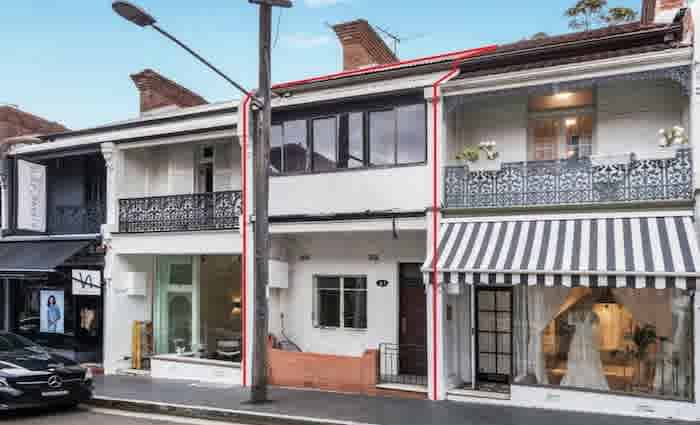 Original Victorian terrace listed on Paddington's William Street retail strip