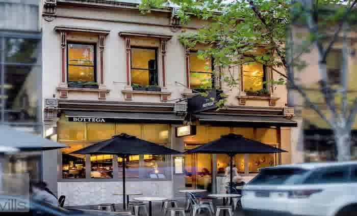 Bottega restaurant premises on Bourke Street listed
