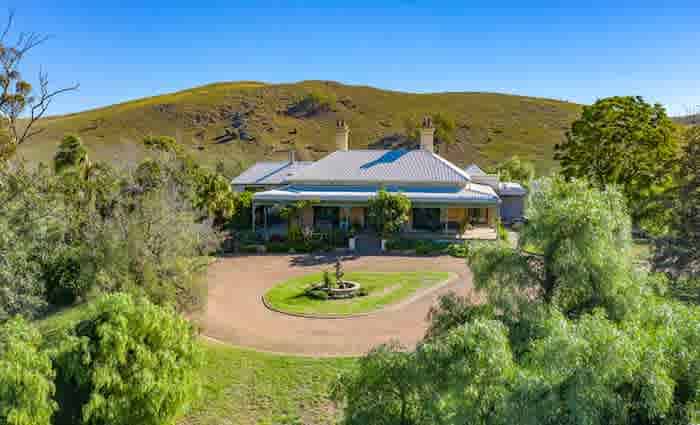 Landmark Hunter Valley rural property Glen Nevis listed