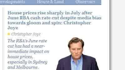 RBA refers to RP Data-Rismark index in July minutes: Christopher Joye