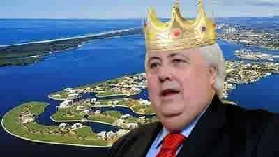 Clive Palmer becoming the prince of Paradise Point with cheap royal acquisitions