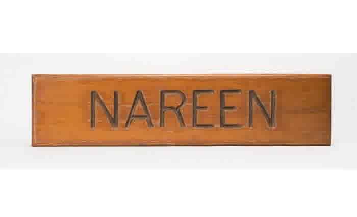 Malcolm Fraser wooden Nareen farm gate sign sells