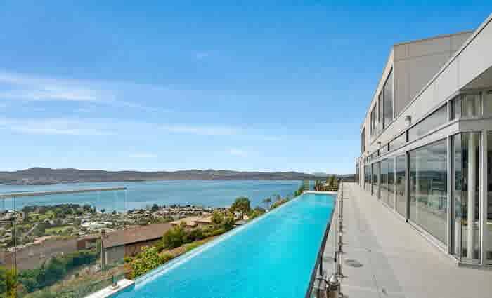Waterfront Sandy Bay trophy home on the market 