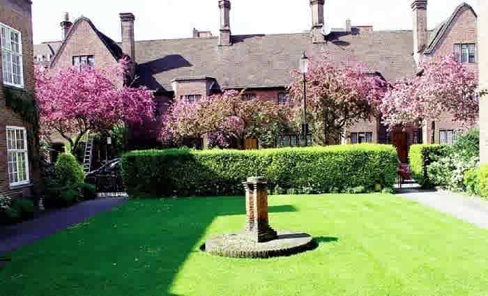 Chelsea, London flower garden plot with sundial sold as keepsake