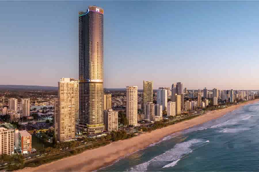 Meriton's Ocean Surfers Paradise project over 85% sold as top of the tower apartments get released