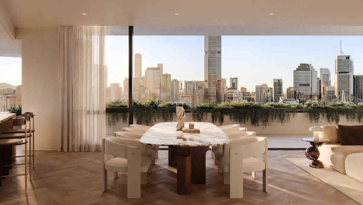 Brisbane's next apartment price record? Pikos unveils Skye's exclusive penthouse collection