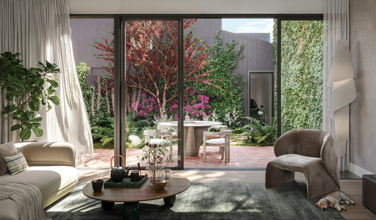 Beulah release sustainable courtyard townhouse collection at Brunswick Established