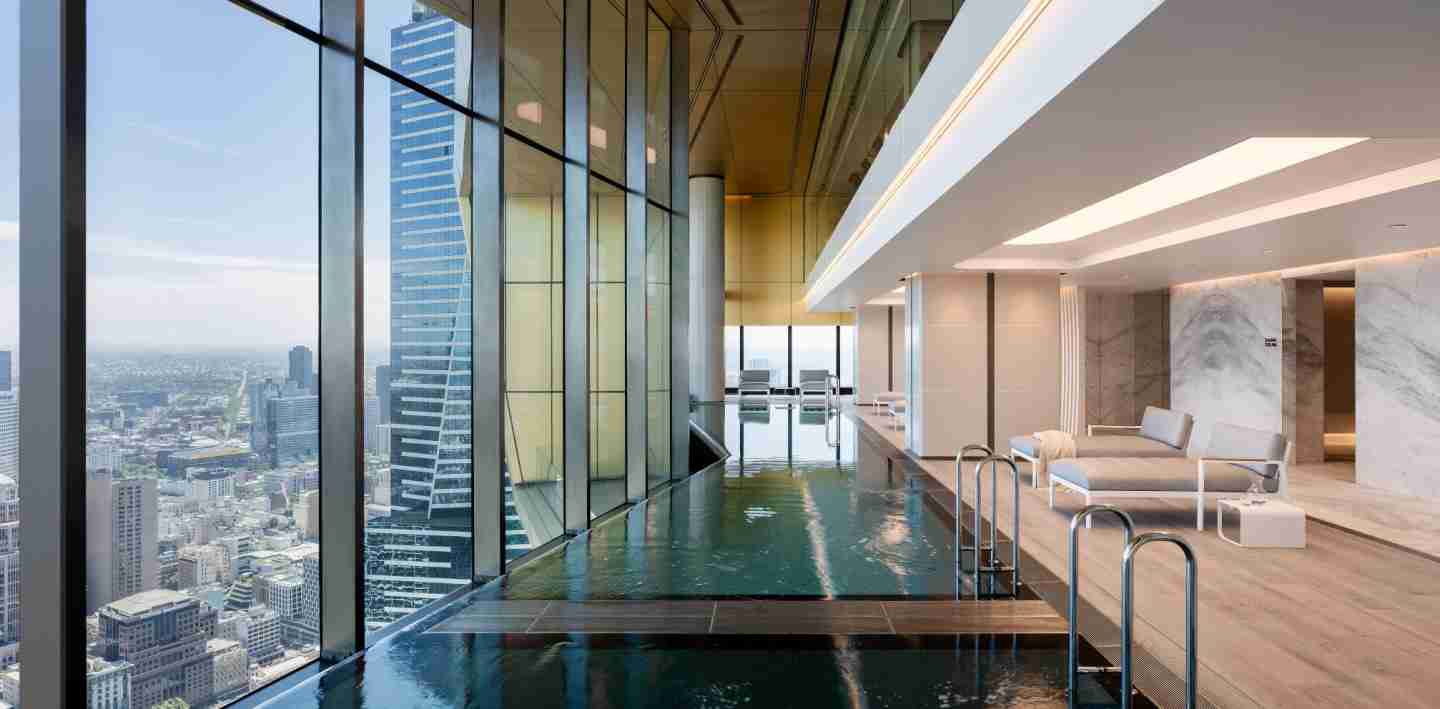 World Class Global unveils the southern hemisphere's highest twin infinity pools at landmark Melbourne development Australia 108