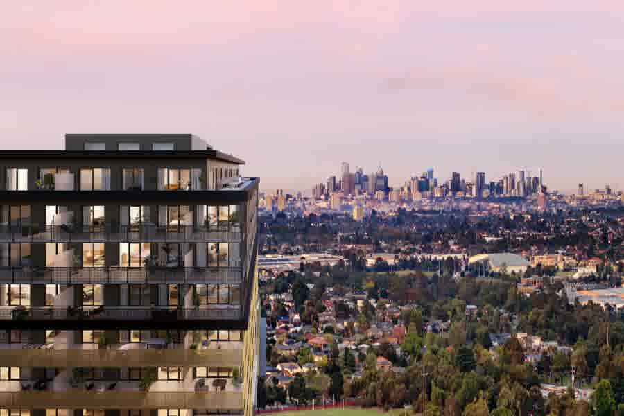 Kincaid approach construction completion at Cultivate, Heidelberg West apartment development