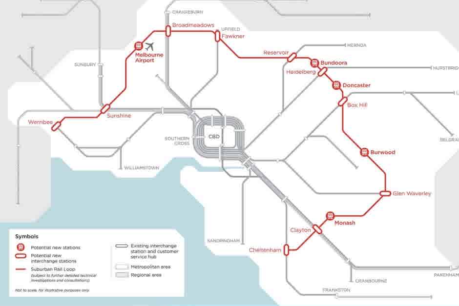 Victorian Government unveils Suburban Rail Loop election proposal