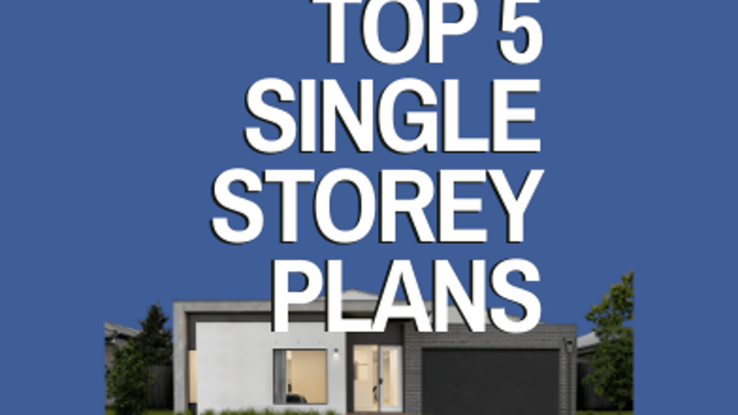 Top 5: Single-Storey Plans