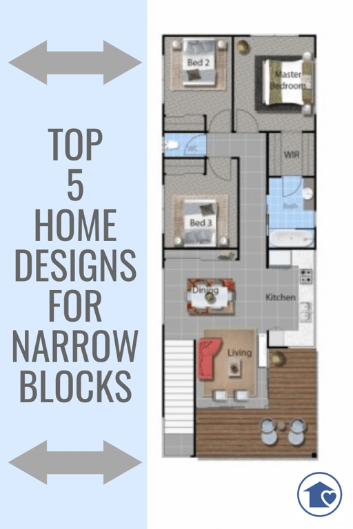 Home designs for narrow blocks- Top 5 house plans