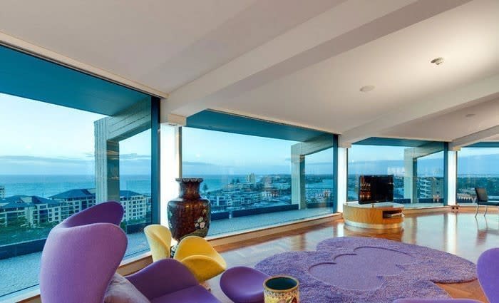 Circular Glenelg penthouse on the market
