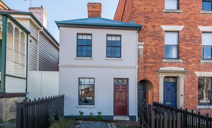 1840s Hobart terrace offering sells after Sydney architect makeover