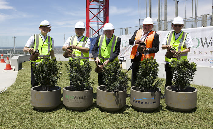 Eco World International tops out West Village project in Parramatta