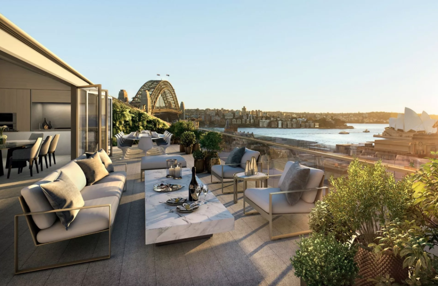 Near $40 million dollar penthouse in Sydney's The Rocks listed