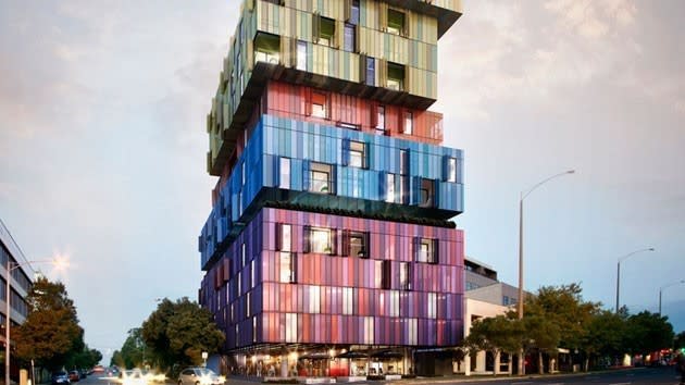 Futuristic styled apartment complex, The Icon, set to land in St Kilda