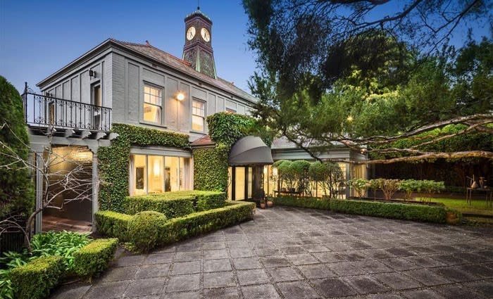 Nicholas Aspro family Toorak chauffeur's clocktower quarters