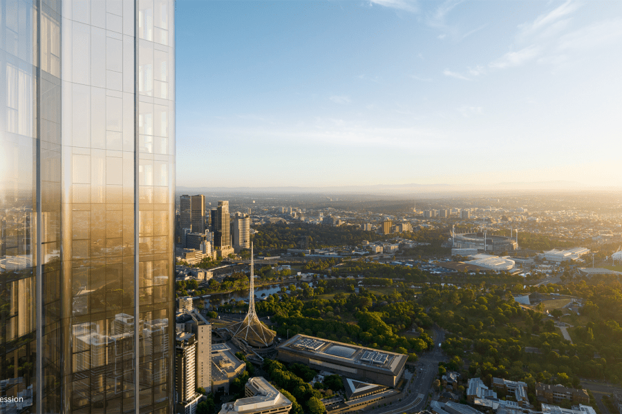 "A sculptural gateway to Melbourne": Second stage of Southbank's Melbourne Square launches