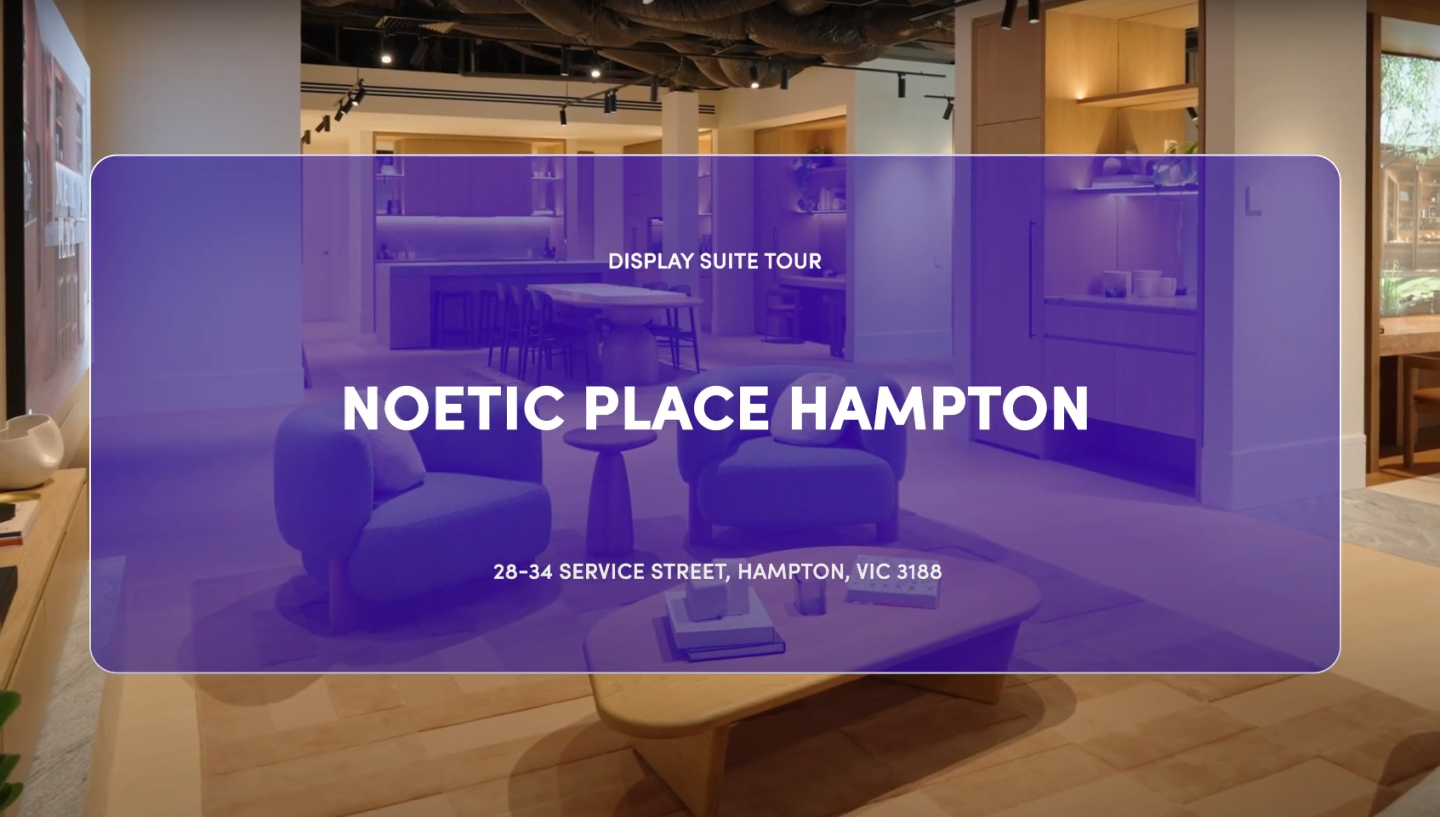 Inside Hampton's newest apartment development, Noetic Place: Urban video display suite tour