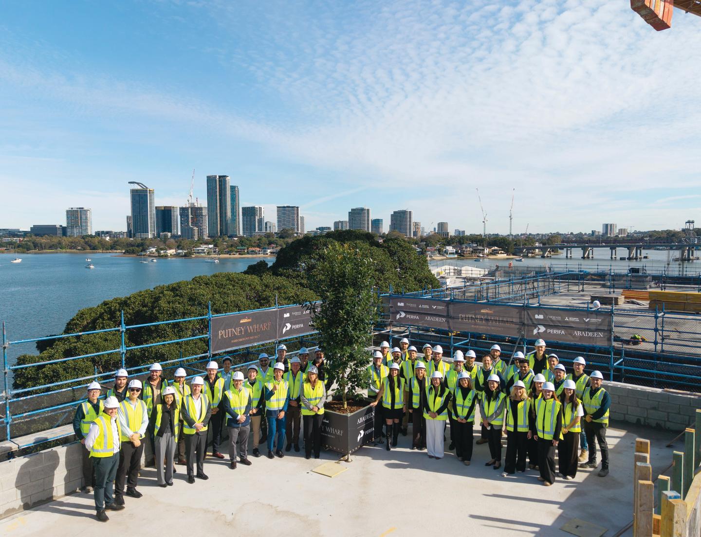 Abadeen, PERIFA, top out Putney Wharf harbourfront precinct