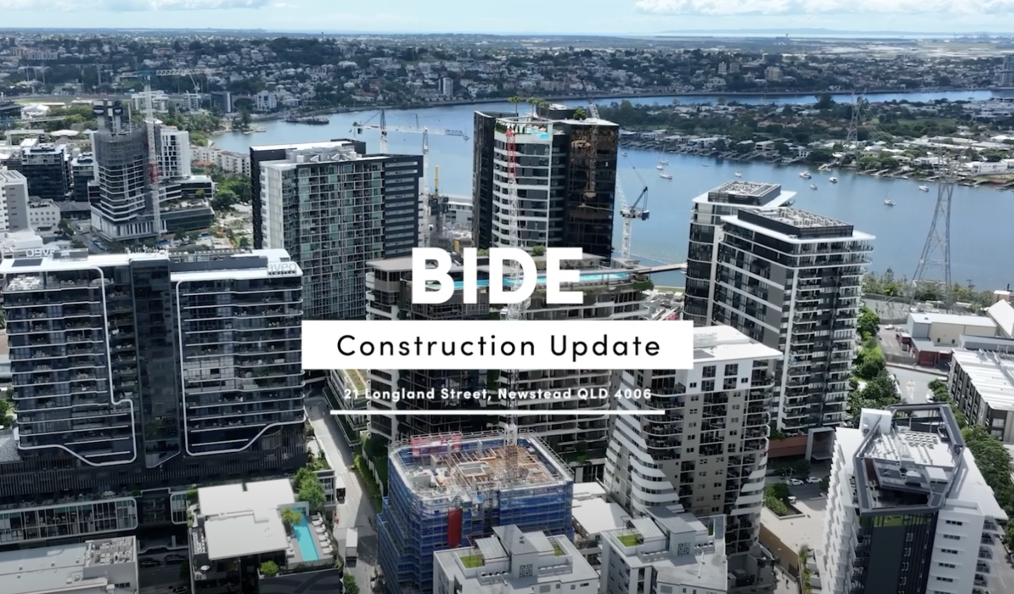 Construction Update Video: Bide by Dibcorp Properties, Newstead, Queensland
