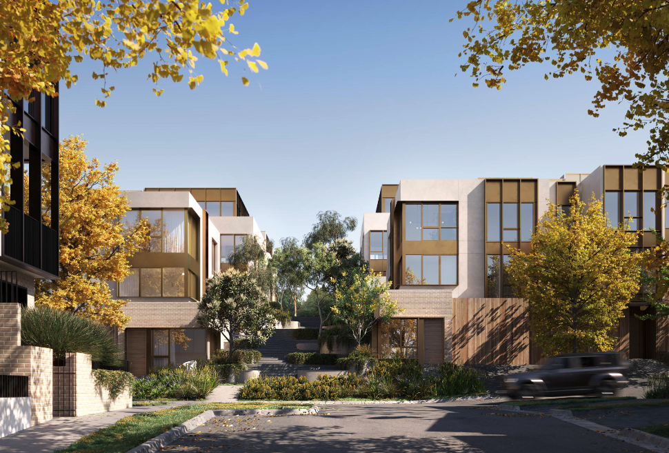 Golden Age Group reveal Box Hill South townhouse development Wembley Hill