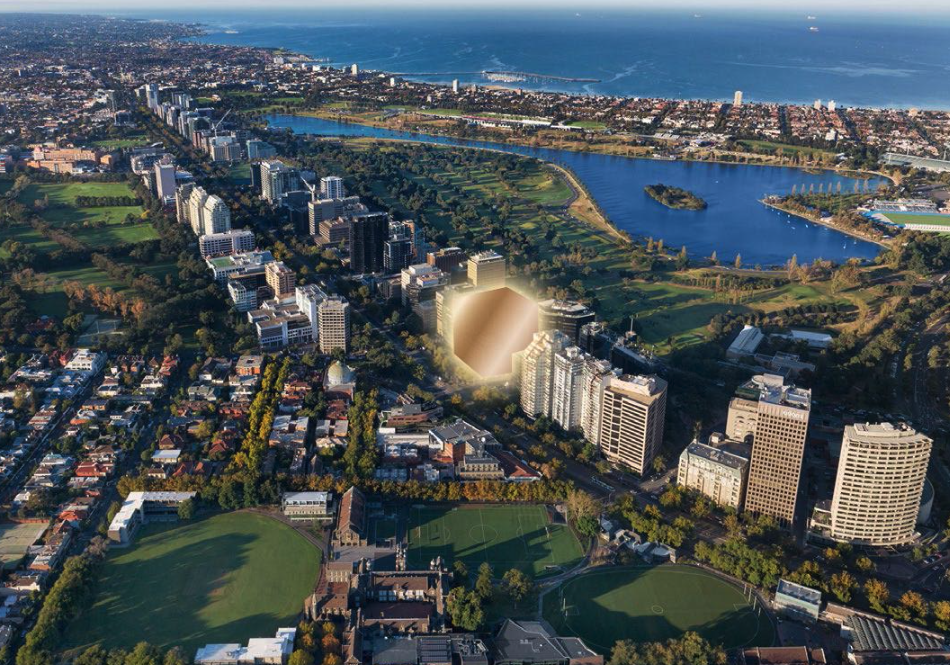 Gurner to create "the next St Moritz" at newly acquired St Kilda Road, Melbourne site