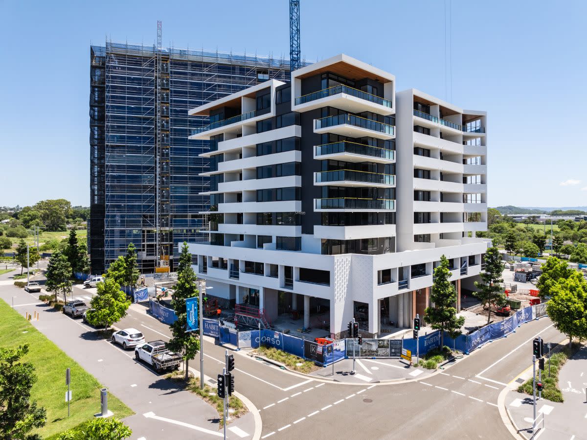 Maroochydore new apartment development, The Corso, approaches completion
