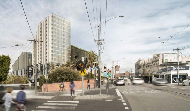 Malvern's mega development site curtailed but still imposing