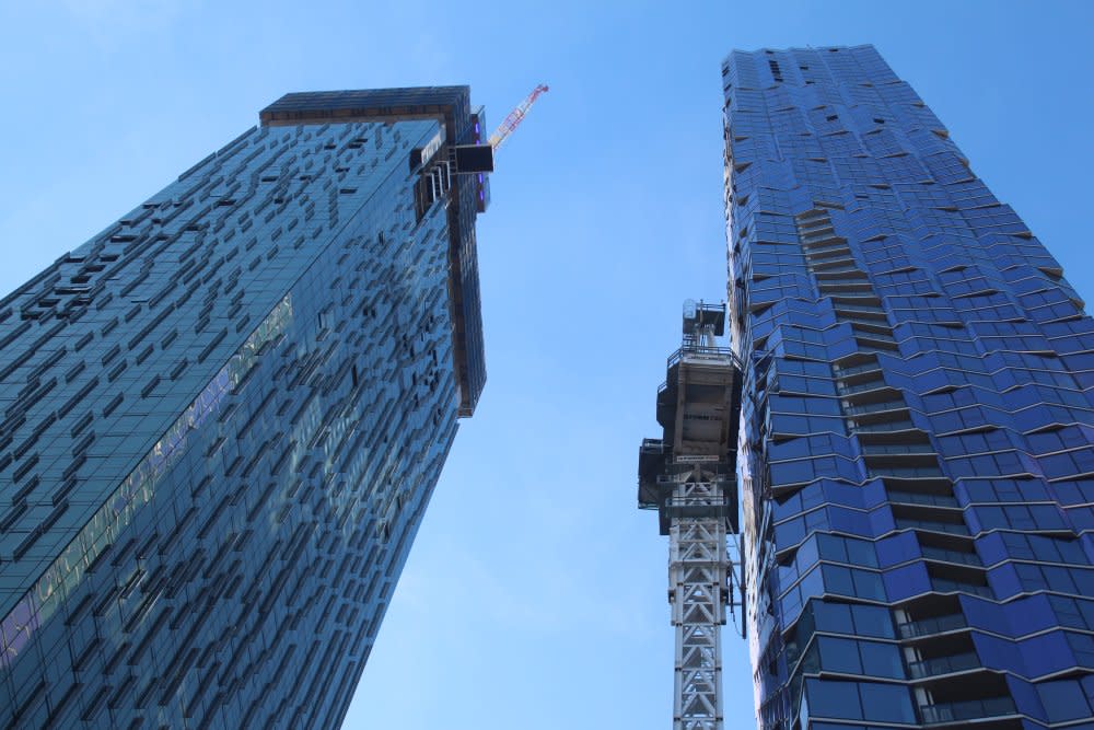 The state of construction in Melbourne - mid May 