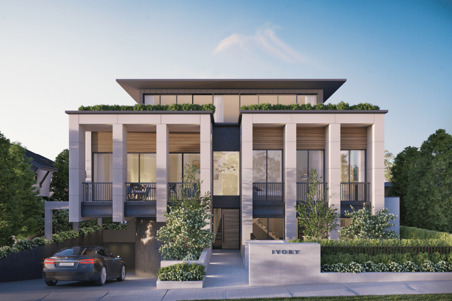 Inside the completed Ivanhoe apartment development, Ivory