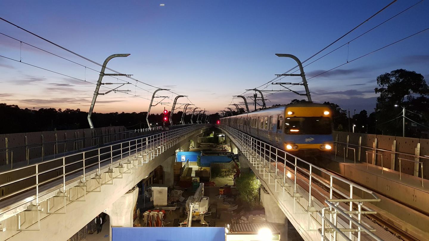 The new Noble Park station opens for passengers