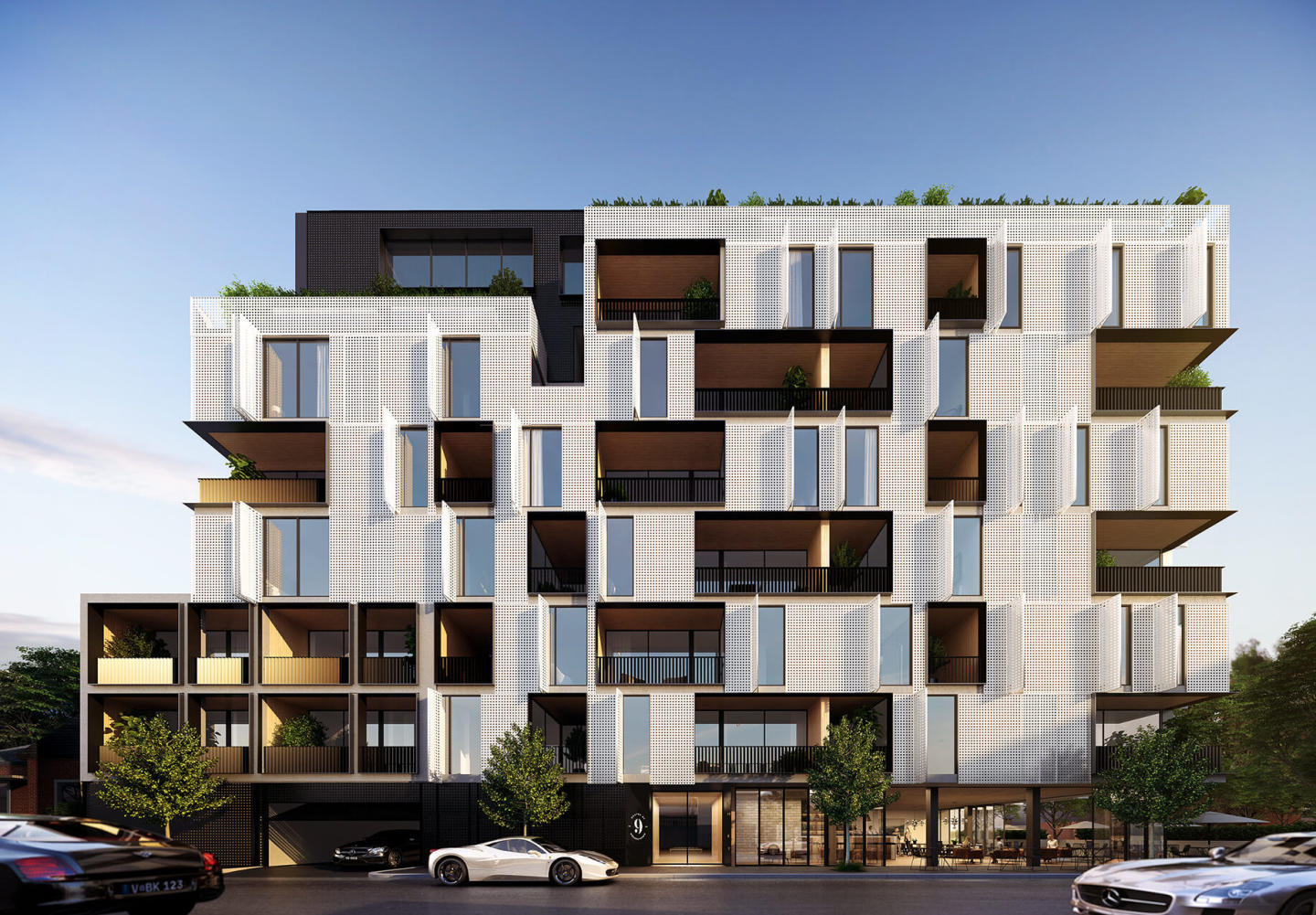 Moonee Ponds' apartment scene in focus