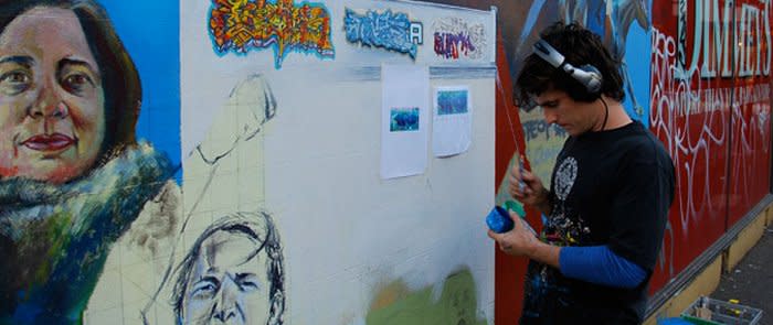 Melbourne's history, in paint and over 50 incredible metres