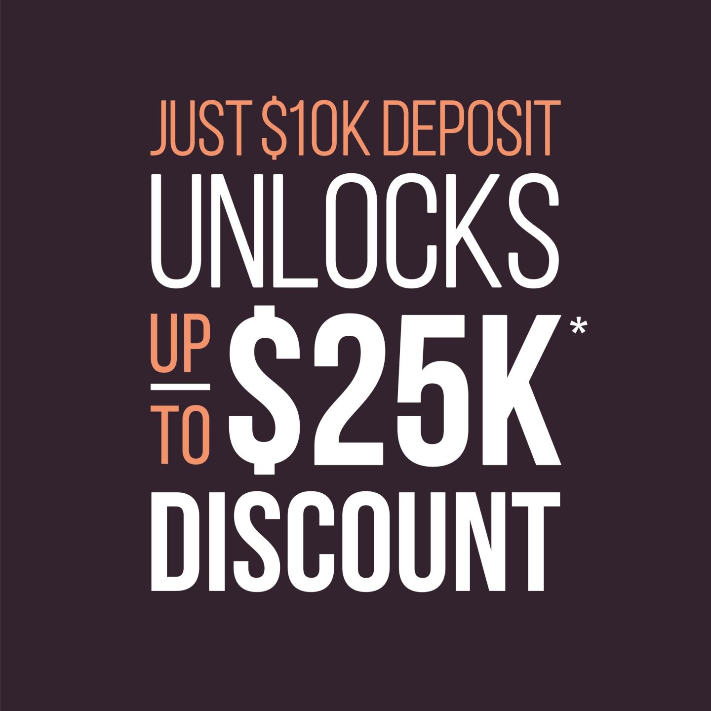 Save up to $25K off the price of Titled Land.