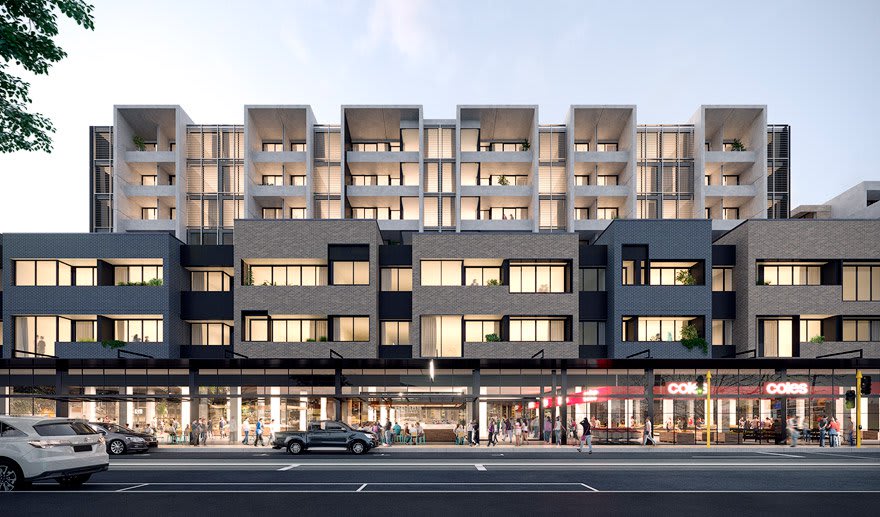 Coles Group pushes shop top apartment developments in Melbourne and Sydney