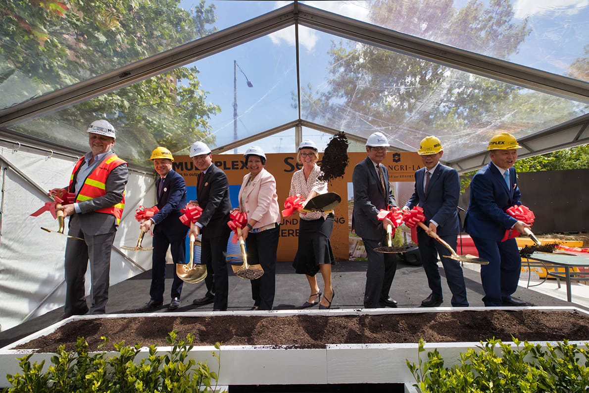 S P Setia and Shangri-La break ground on Sapphire By The Gardens
